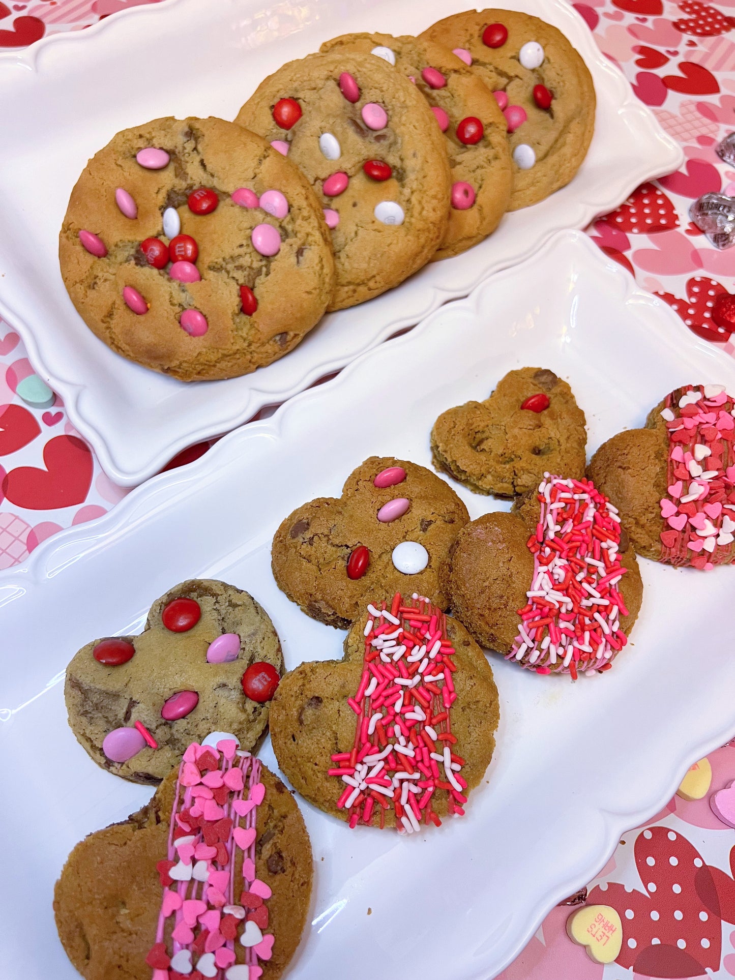 Cupid M&M Chocolate Chip Cookie Set